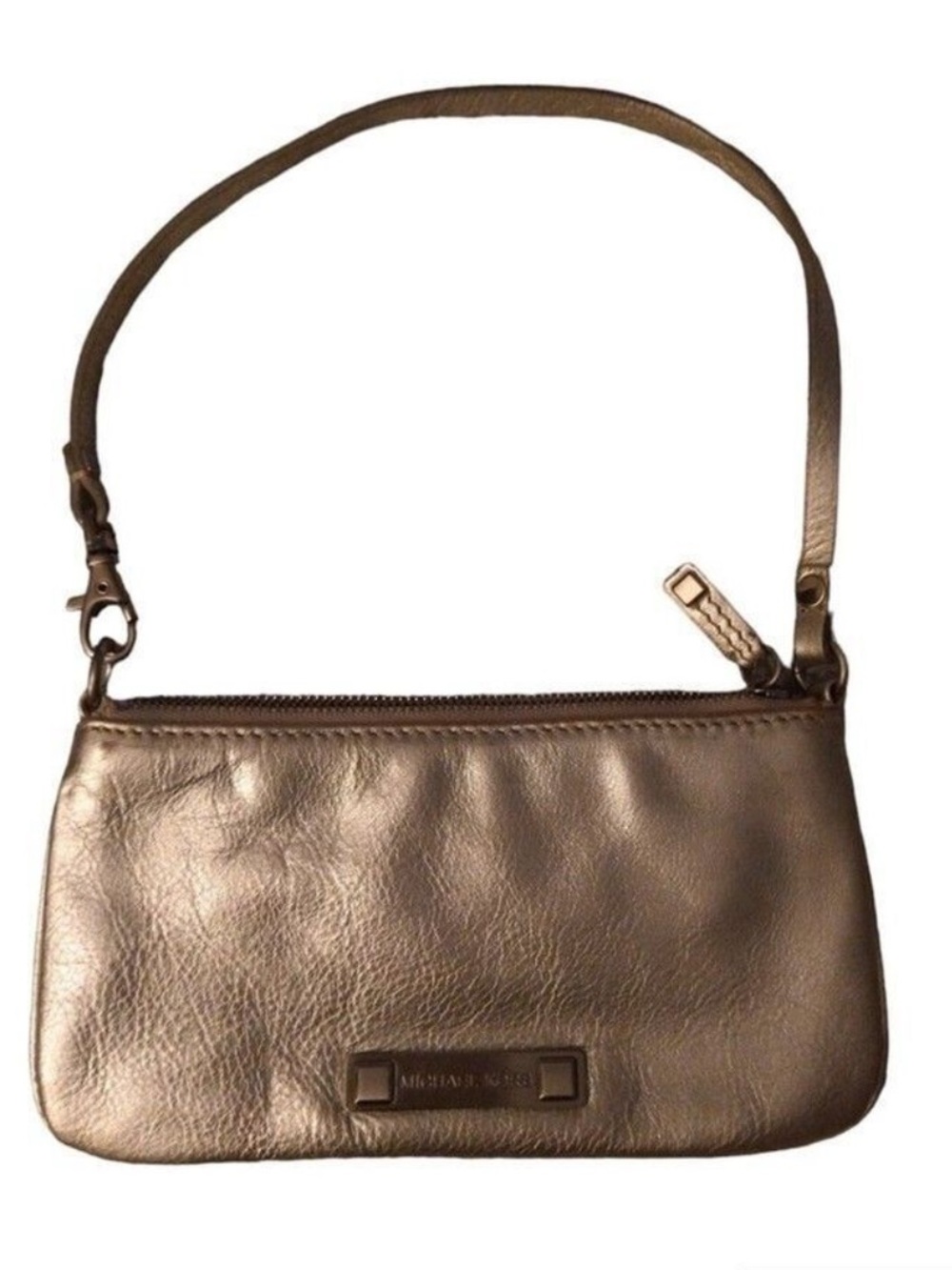 Michael kors Leather Classic  silver  wristlet
